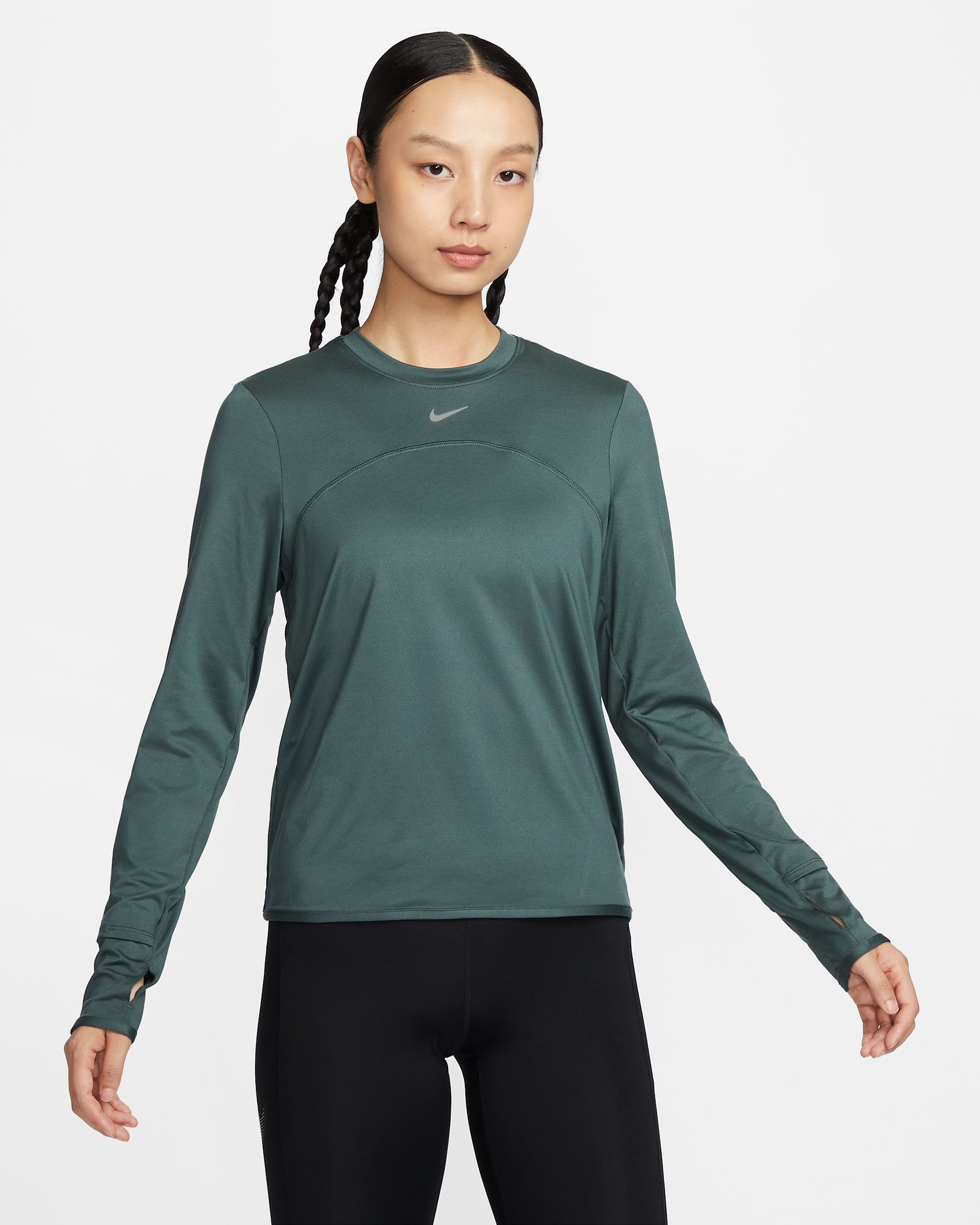 Nike Dri-FIT Swift UV Women's Crew-Neck Running Top. Nike ID